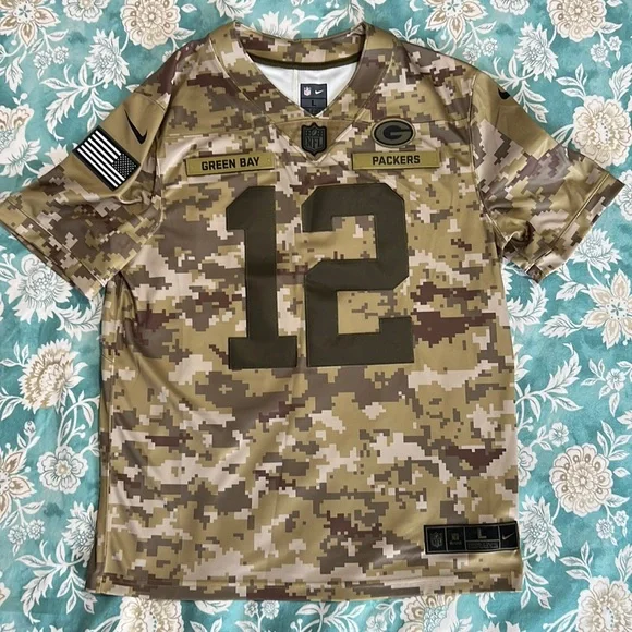 Nike NFL NFLPA Shirts Aaron Rodgers Salute To Service Green Bay Packers Nike Jersey Poshmark